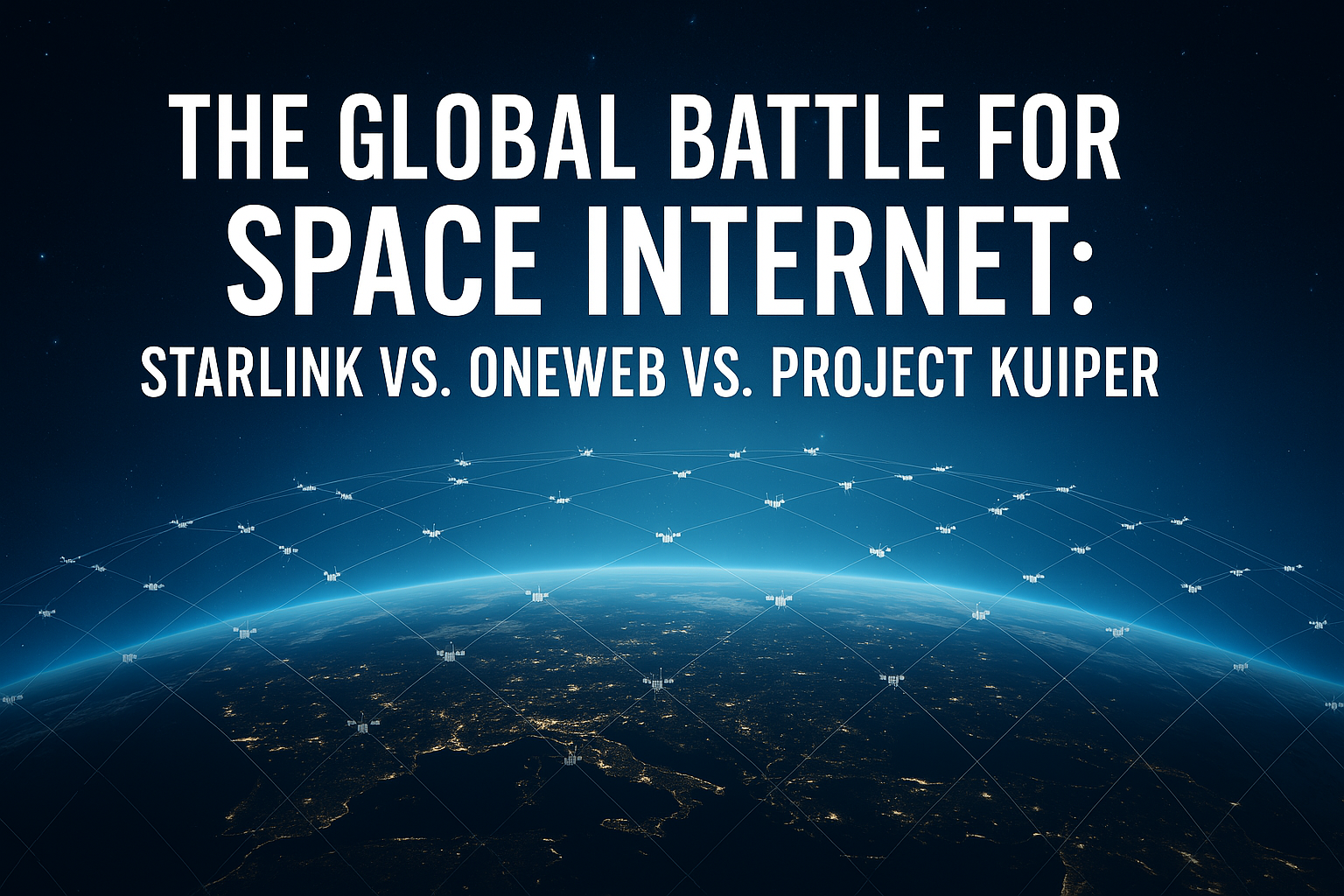The Global Battle for Space Internet: Starlink vs. OneWeb vs. Project Kuiper